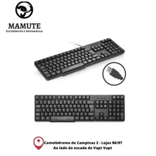 Teclado Básico Slim Preto Usb Tc213 Multilaser