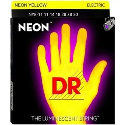 Encordoamento guitarra DR Neon 011 Yellow
