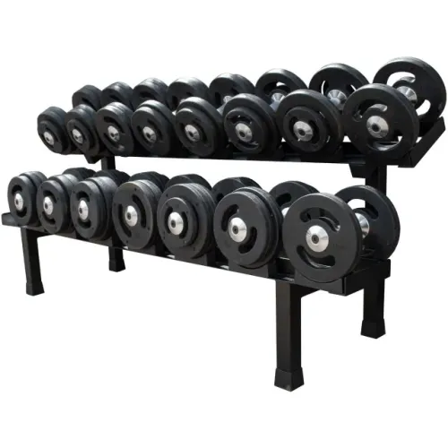 Dumbell Injetado Par de 10 kg a 30 kg + Suporte
