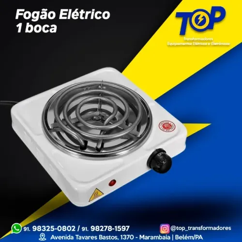 fogão elétrico 1 boca 1000w 127v ou 220v