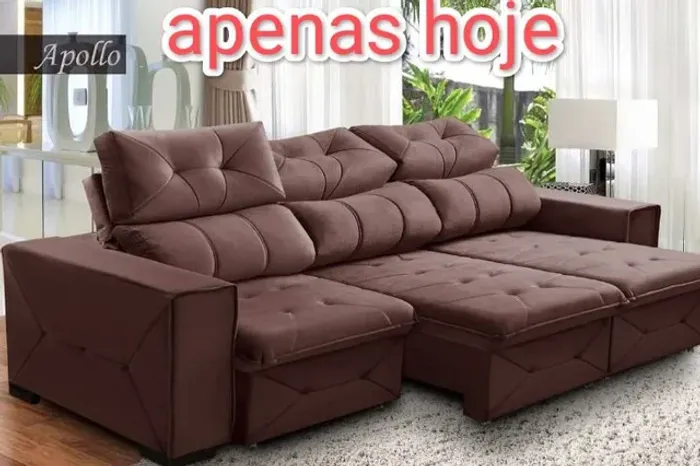Sofá retrátil reclinável 2,90 cm 