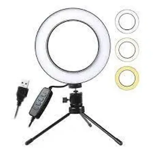 Ring Light 6" 16cm + Tripé 18cm - WZetta