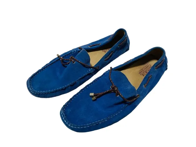 Mocassim Sergio K Tamanho 43 Camurça Azul Ótimo Estado