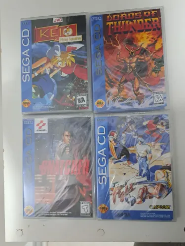 Kit jogos Sega CD prensados completos