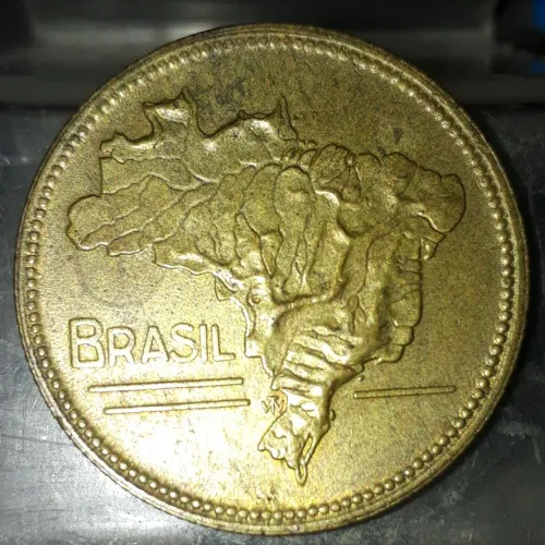 M0eda 5 Cruzeiros 1943 / Mapa Duplo ao Norte