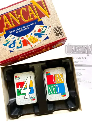 Jogo de cartas Can Can antigo vintage completo anos 80 90 com CGC
