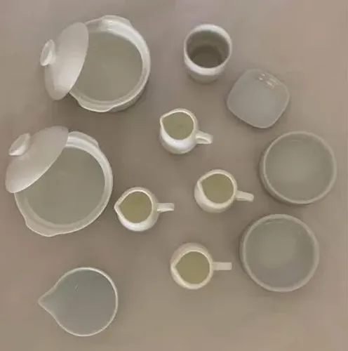 Conjunto Pequenas Peças Em Louça Branca - 11 Mini