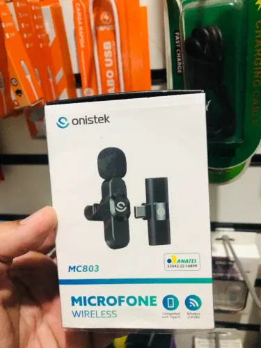 Microfone de Lapela sem Fio - Tipo-C