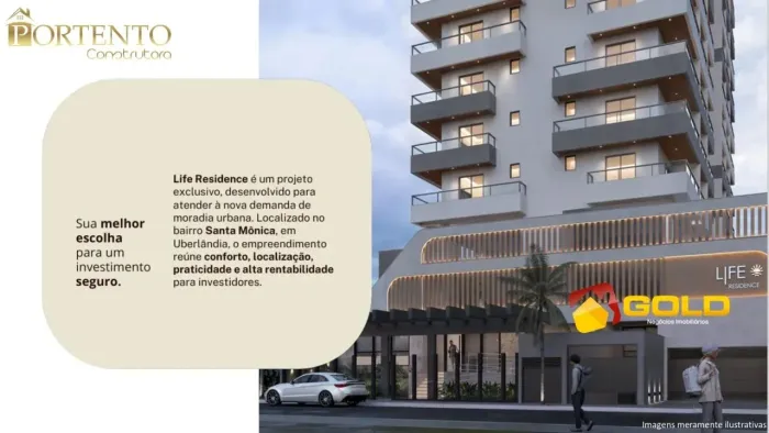 Apartamento para Venda em Uberlândia, Santa Mônica, 1 dormitório, 1 banheiro, 1 vaga