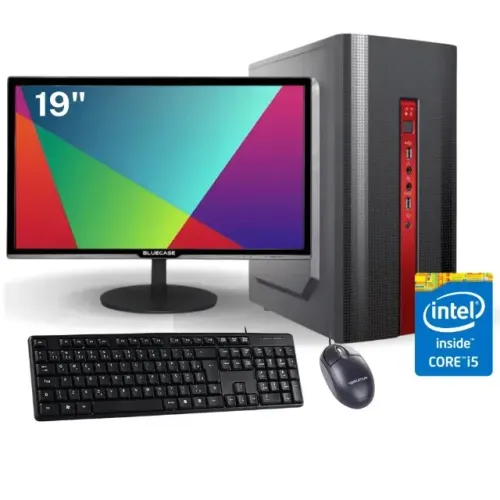 Computador Completo Intel i5 - 8Gb Ram - SSD 240Gb - Monitor 19 Polegadas - Loja COimbra 