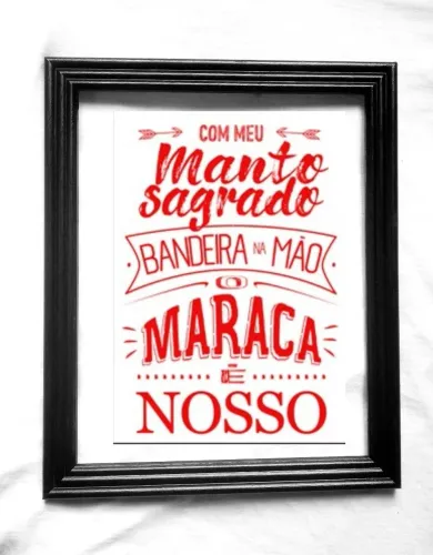 Quadro Maracanã Flamengo canto torcida mengão