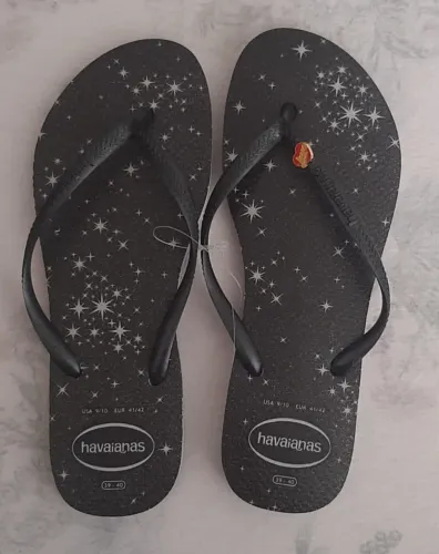 Chinelo Havaianas Slim Gloss Cinza 39-40 Feminino