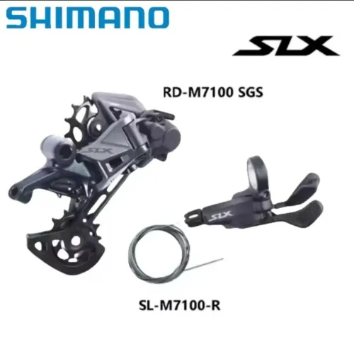 Kit shimano slx m7100 12v câmbio e trocador 