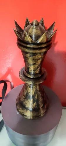 peça de xadrez rainha para decoração com 17cm