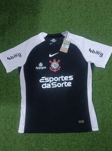 Camisa Corinthians Modelo Jogador Todos Patrocínios 2025/26 - Away