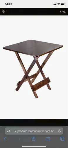 Jogo de Mesa Dobrável com 4 cadeiras