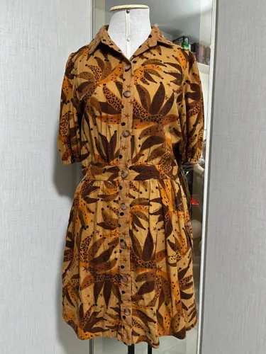 Vestido flores de banana farm M
