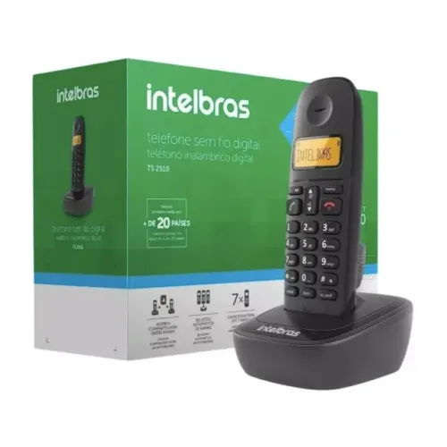 Telefone Sem Fio Digital Intelbras Ts 2510 Preto