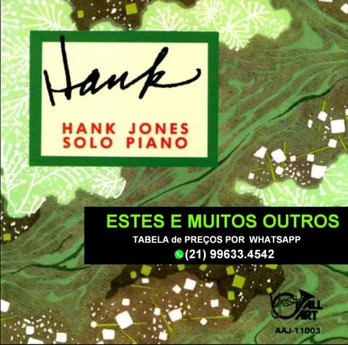 Três Cds do Pianista de Jazz Hank Jones.Todos importados.