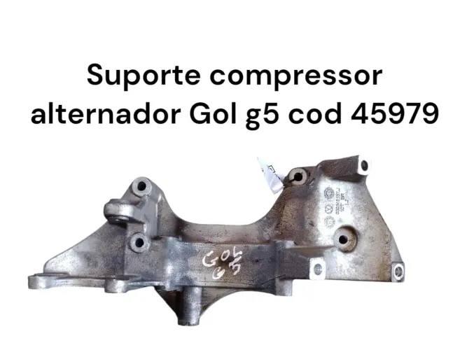 Suporte compressor alternador Gol g5 