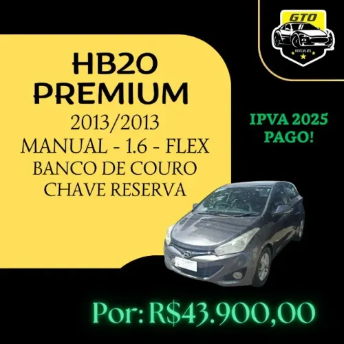 Hyundai HB20 Premium 1.6 Flex 16V Mec. 2013
