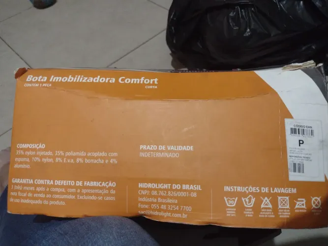 Bota Imobilizadora Comfort curta Hidrolight 