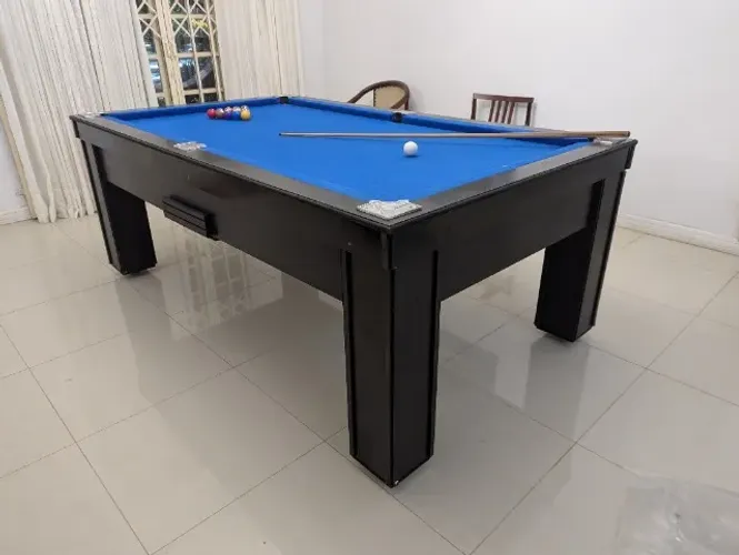 Mesa de Sinuca com Gaveta e Mesa de Ping Pong