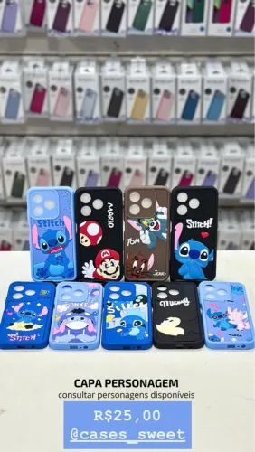 Case Capa Capinha Personagem Disney iPhone Android