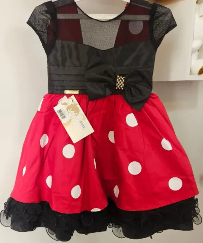 Vestido lindo minnie tam.02 anos