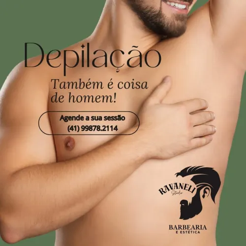Depilação Masculina com cera