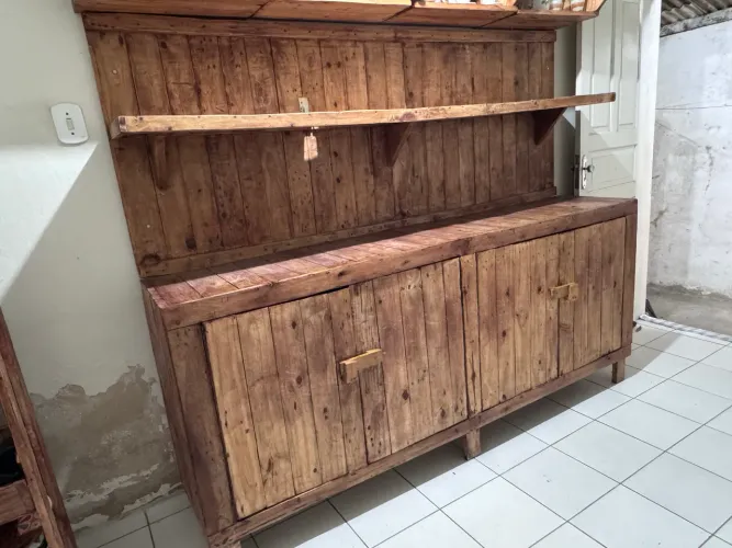 Balcão + estante em pallet