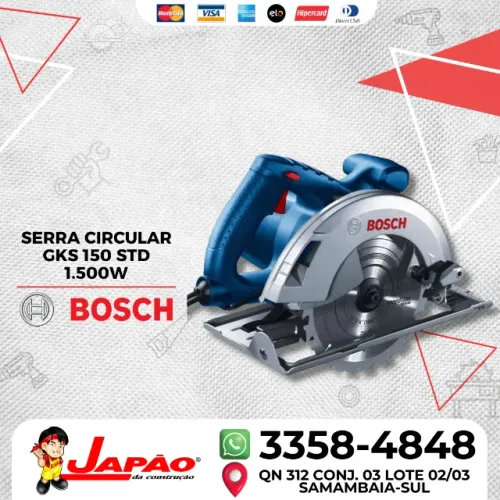 Serra Circular Profissional GKS 150 1500W Bosch Garantia de 1 Ano