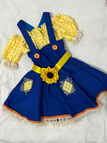 Vestido Festa Junina Adulto - Espantalho