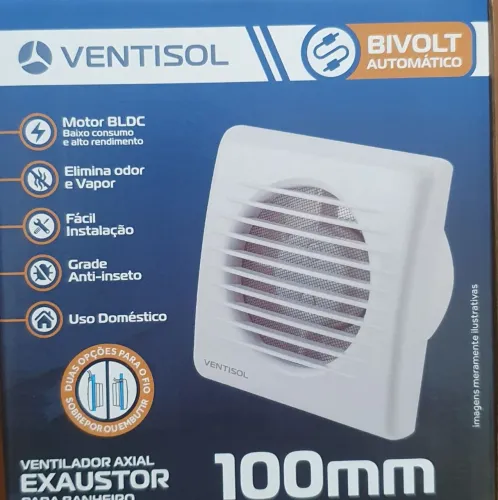 Exaustor de banheiro ventokit