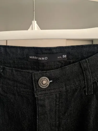 Jeans Masculino Marfinno nº 50 - Slim Fit, preto, novo