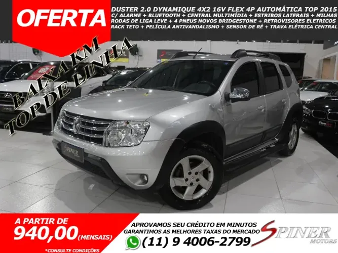 Renault Duster 2.0 Dynamique 4x2 16v Flex 4p Automática Top de Linha Baixa KM 