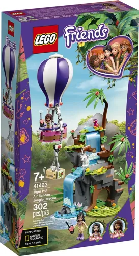 Lego Friends 41423 Hot Air Balloon Tigre Novo Pronta Entrega