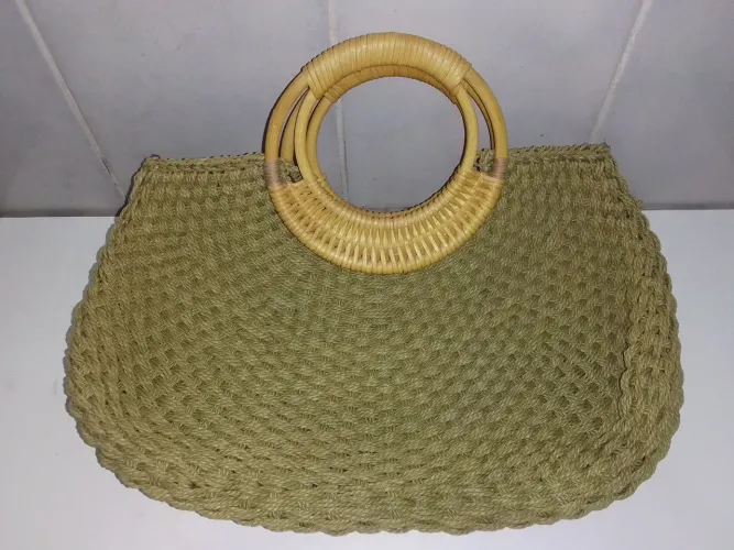 Bolsa de sizal artesanal