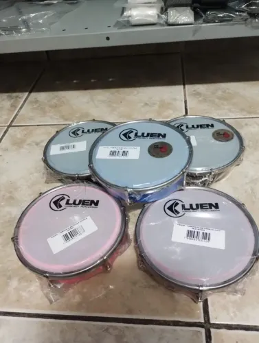 Tamborim 6" polegadas sortidos Luen na promoção 
