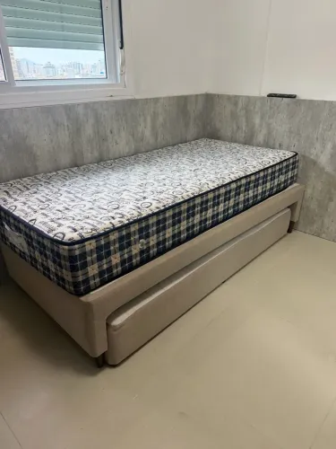Cama box solteiro com cama auxiliar 