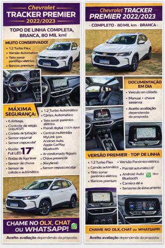 Imagem de Chevrolet Tracker Premier 1.2 Turbo 12V Flex AUT 2023