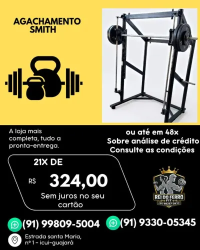 Agachamento Smith 