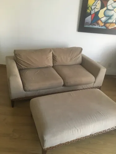 Pra levar hoje !! Sofá com Chaise em boas condições 