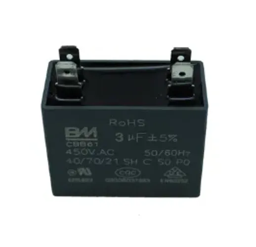 Capacitor 3uF 450V.AC CBB61