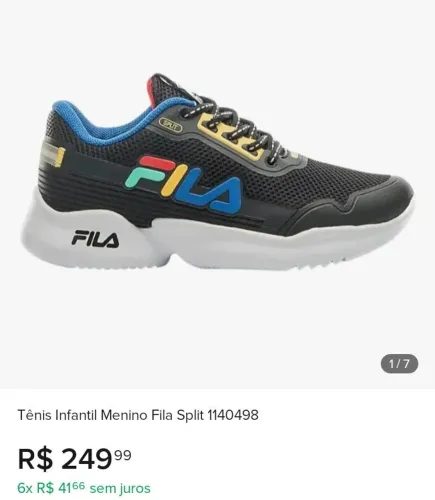 Tênis Fila infantil
