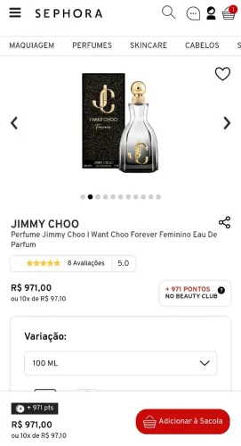 PERFUME JIMMY CHOO 100 ML