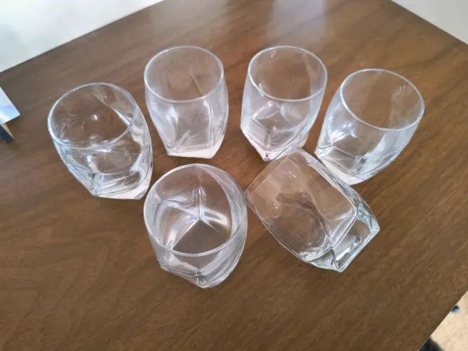 Copos de cristal para licor 