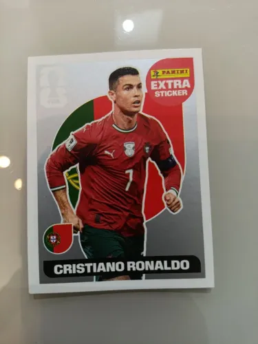 Figurinha do Cristiano Ronaldo LEGEND Prata