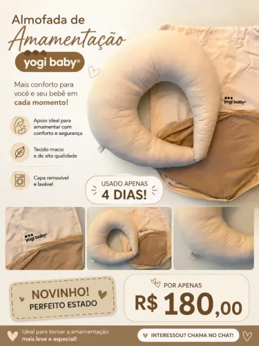 Almofada amamentação yogi ( praticamente NOVA) 