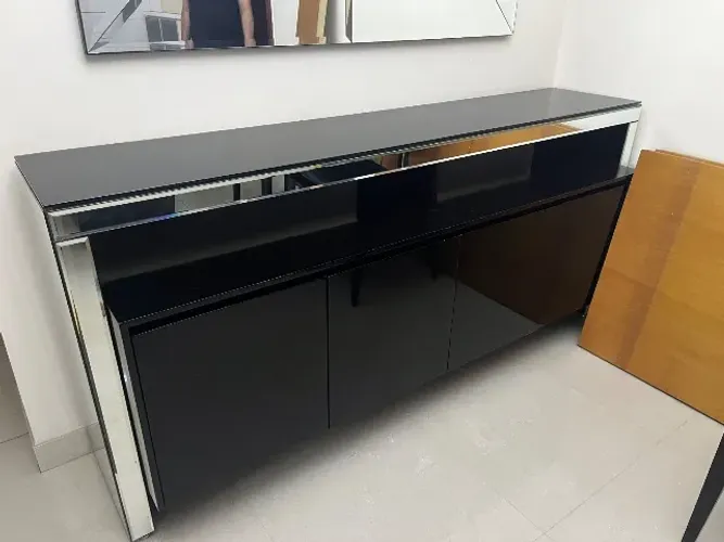 Buffet Aparador Espelhado 2 Metros - Design Moderno